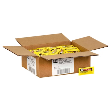 Heinz Mustard Packets Kosher .2 oz., PK200 PK200 10013000530603